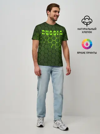 Мужская базовая футболка / Russia