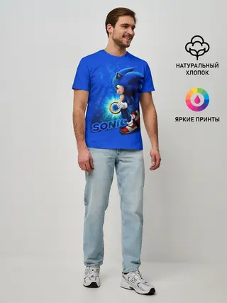 Мужская базовая футболка / SONIC