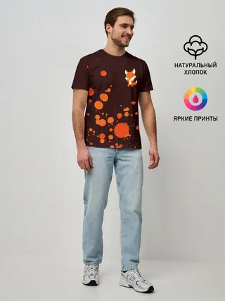 Мужская базовая футболка / ЛИСИЧКА / FOXY
