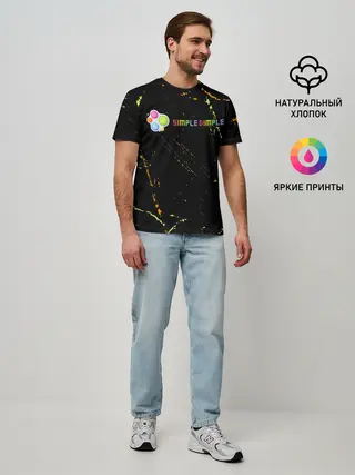 Мужская базовая футболка / Симпл Димпл - Гранж