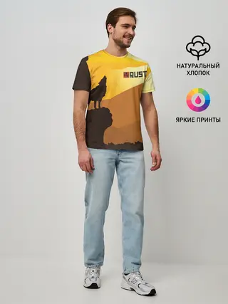 Мужская базовая футболка / Rust