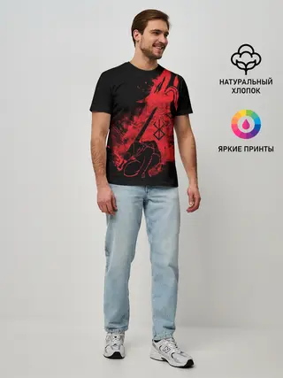 Мужская базовая футболка / BERSERK elements red
