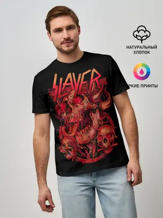 Мужская базовая футболка / SLAYER