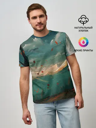 Мужская базовая футболка / Горы