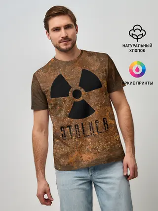 Мужская базовая футболка / STALKER
