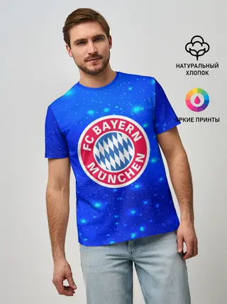 Мужская базовая футболка / FC Bayern Munchen space 2018