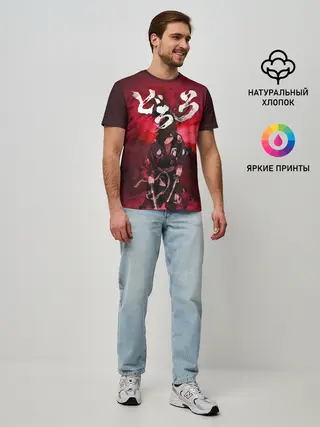Мужская базовая футболка / Dororo red