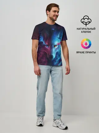 Мужская базовая футболка / ЗВЕЗДНЫЙ ВОЛК