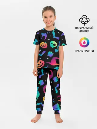 Детская пижама с брюками / RAINBOW HALLOWEEN | ХЭЛЛУИН