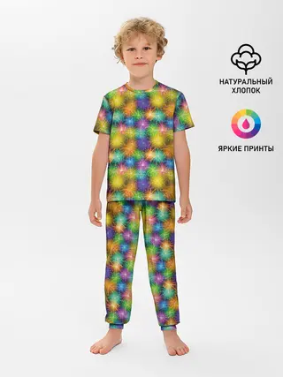 Детская пижама с брюками / Праздничный Салют