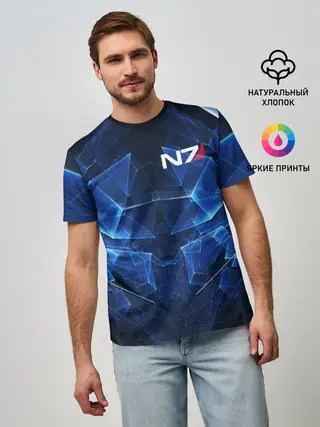 Мужская базовая футболка / MASS EFFECT N7 | МАСС ЭФФЕКТ Н7