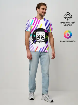 Мужская базовая футболка / MARSHMELLO