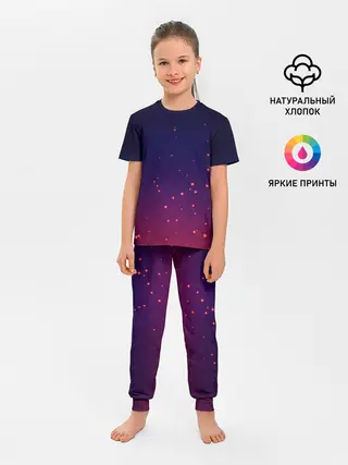 Детская пижама с брюками / Gradient background