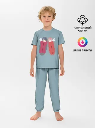 Детская пижама с брюками / Аниме про лагерь