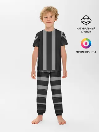 Детская пижама с брюками / ретро полосы