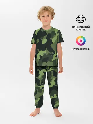 Детская пижама с брюками / Камуфляж