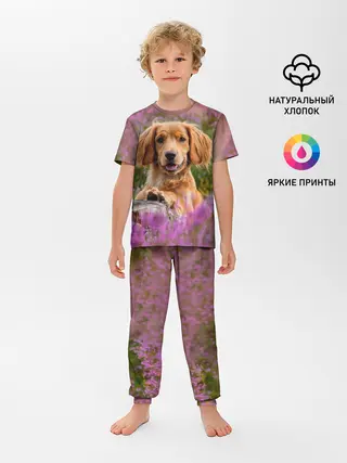 Детская пижама с брюками / Dog