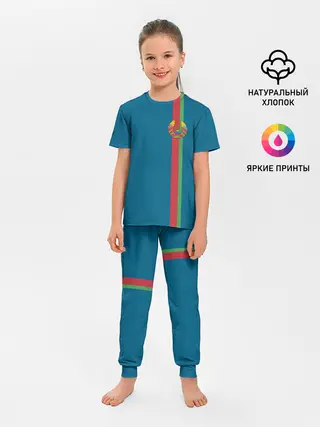 Детская пижама с брюками / Белоруссия, лента с гербом
