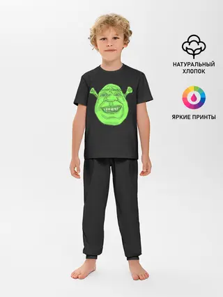 Детская пижама с брюками / Shreks Face