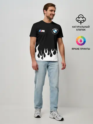 Мужская базовая футболка / BMW / БМВ