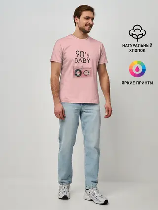 Мужская базовая футболка / 90-е