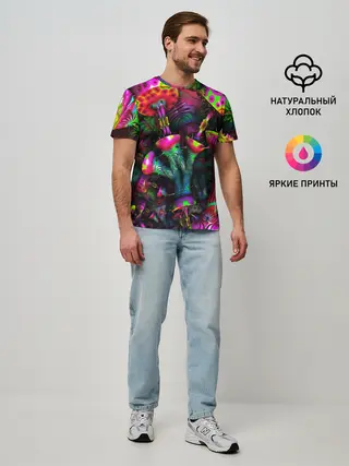 Мужская базовая футболка / ПСИХОДЕЛИКА