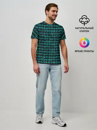 Мужская базовая футболка / Руны