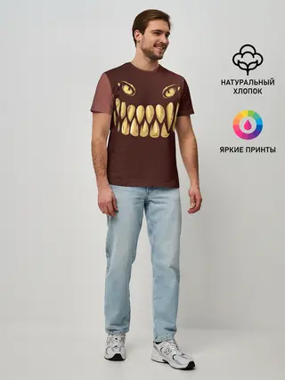 Мужская базовая футболка / Зубастик