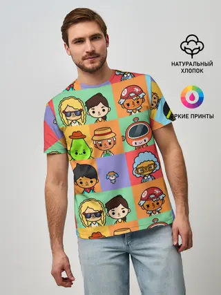 Мужская базовая футболка / TOCA BOCA WORLD HERO