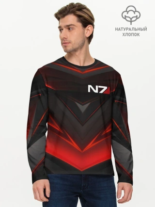Мужской лонгслив базовый / MASS EFFECT N7