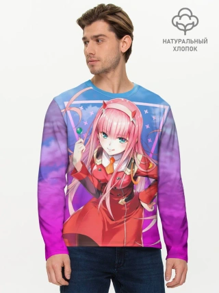 Мужской лонгслив базовый / Darling in the Franxx