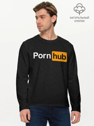 Мужской лонгслив базовый / PORNHUB | ПОРНХАБ
