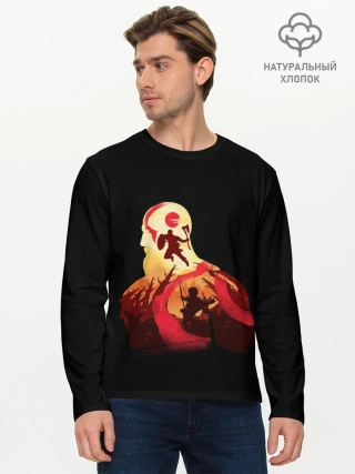 Мужской лонгслив базовый / God of War