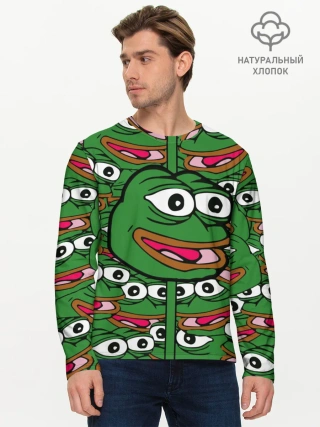 Мужской лонгслив базовый / Good / Sad frog