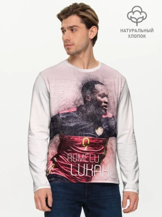 Мужской лонгслив базовый / Romelu Lukaku