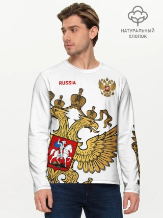 Мужской лонгслив базовый / Россия