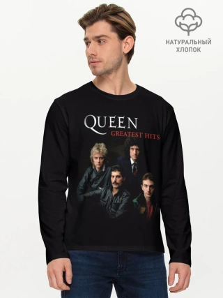 Мужской лонгслив базовый / Queen