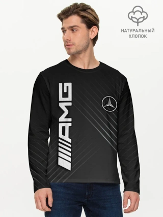 Мужской лонгслив базовый / Mercedes