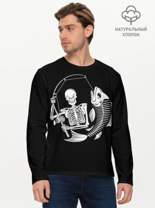 Мужской лонгслив базовый / Fishing