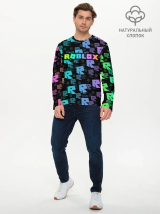 Мужской лонгслив базовый / Roblox