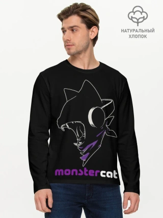Мужской лонгслив базовый / Monstercat