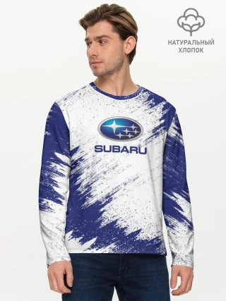 Мужской лонгслив базовый / Subaru