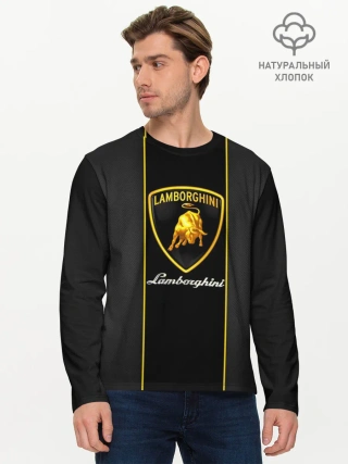 Мужской лонгслив базовый / Lamborghini