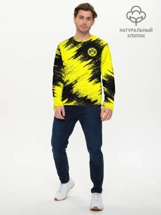 Мужской лонгслив базовый / FC Borussia Dortmund