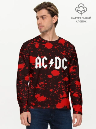 Мужской лонгслив базовый / AC DC