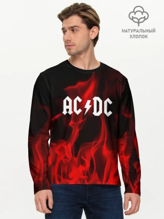 Мужской лонгслив базовый / AC DC