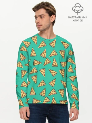 Мужской лонгслив базовый / Pizza