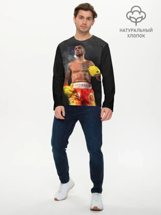 Мужской лонгслив базовый / Vasyl Lomachenko_2