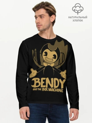Мужской лонгслив базовый / Bendy and the ink machine