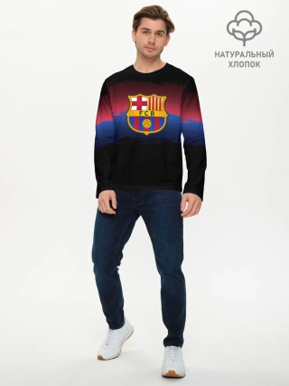Мужской лонгслив базовый / Barcelona FC